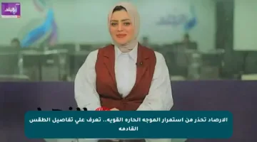 الأرصاد تحذر من استمرار الموجة الحارة القوية.. تعرف على تفاصيل الطقس القادمة